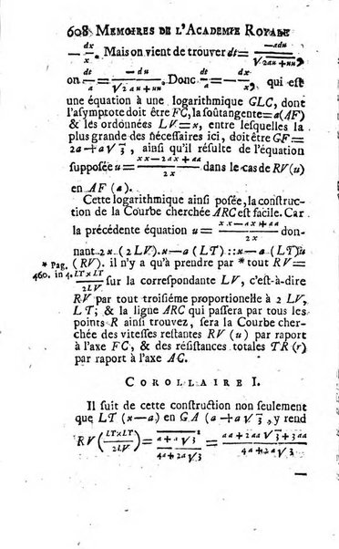 Histoire de l'Académie royale des sciences avec les Mémoires de mathematique & de physique, pour la même année, tires des registres de cette Académie.