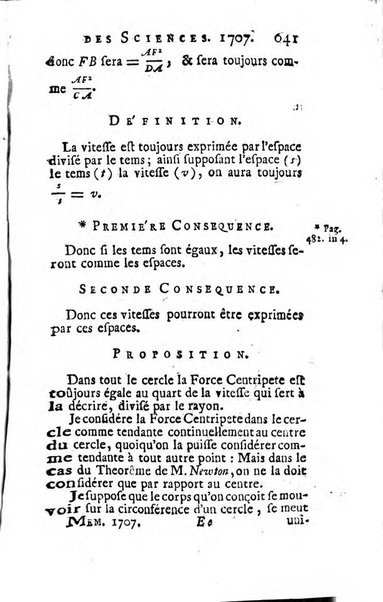 Histoire de l'Académie royale des sciences avec les Mémoires de mathematique & de physique, pour la même année, tires des registres de cette Académie.