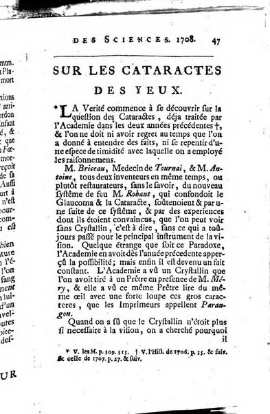 Histoire de l'Académie royale des sciences avec les Mémoires de mathematique & de physique, pour la même année, tires des registres de cette Académie.