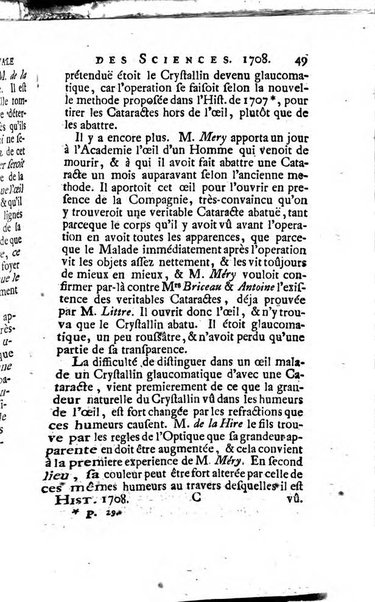 Histoire de l'Académie royale des sciences avec les Mémoires de mathematique & de physique, pour la même année, tires des registres de cette Académie.