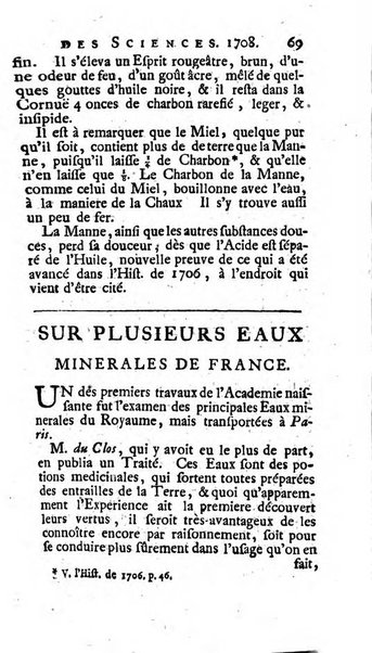 Histoire de l'Académie royale des sciences avec les Mémoires de mathematique & de physique, pour la même année, tires des registres de cette Académie.