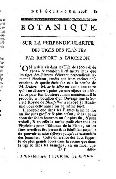 Histoire de l'Académie royale des sciences avec les Mémoires de mathematique & de physique, pour la même année, tires des registres de cette Académie.