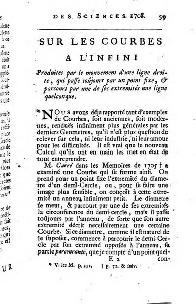 Histoire de l'Académie royale des sciences avec les Mémoires de mathematique & de physique, pour la même année, tires des registres de cette Académie.