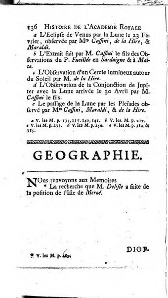 Histoire de l'Académie royale des sciences avec les Mémoires de mathematique & de physique, pour la même année, tires des registres de cette Académie.