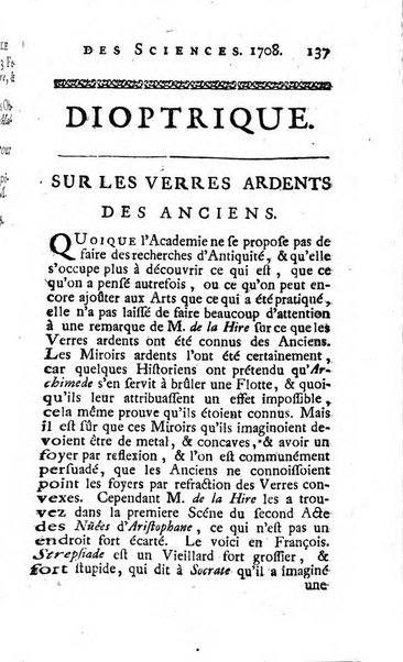 Histoire de l'Académie royale des sciences avec les Mémoires de mathematique & de physique, pour la même année, tires des registres de cette Académie.