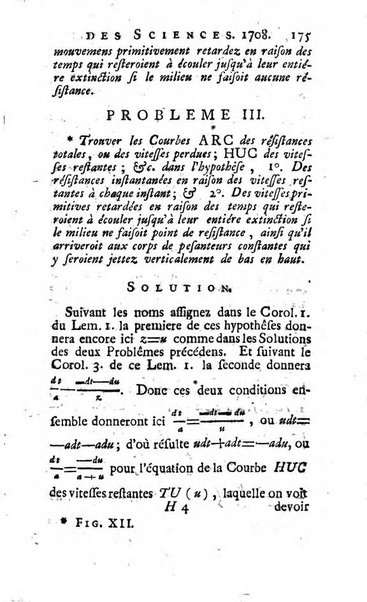 Histoire de l'Académie royale des sciences avec les Mémoires de mathematique & de physique, pour la même année, tires des registres de cette Académie.