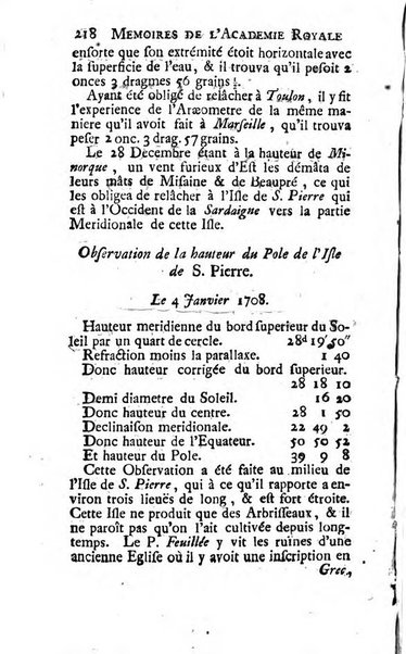 Histoire de l'Académie royale des sciences avec les Mémoires de mathematique & de physique, pour la même année, tires des registres de cette Académie.