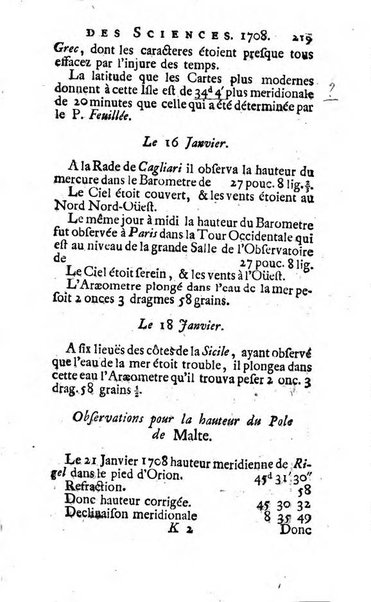 Histoire de l'Académie royale des sciences avec les Mémoires de mathematique & de physique, pour la même année, tires des registres de cette Académie.