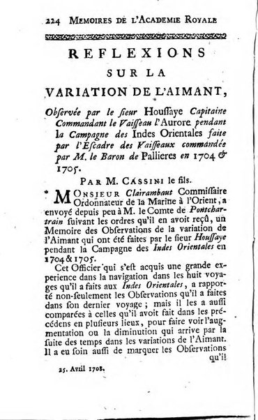 Histoire de l'Académie royale des sciences avec les Mémoires de mathematique & de physique, pour la même année, tires des registres de cette Académie.