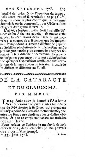 Histoire de l'Académie royale des sciences avec les Mémoires de mathematique & de physique, pour la même année, tires des registres de cette Académie.