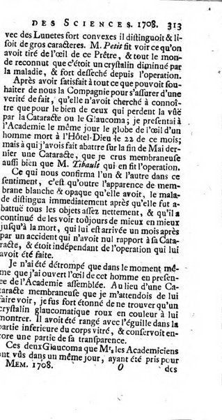 Histoire de l'Académie royale des sciences avec les Mémoires de mathematique & de physique, pour la même année, tires des registres de cette Académie.