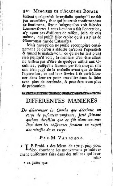 Histoire de l'Académie royale des sciences avec les Mémoires de mathematique & de physique, pour la même année, tires des registres de cette Académie.