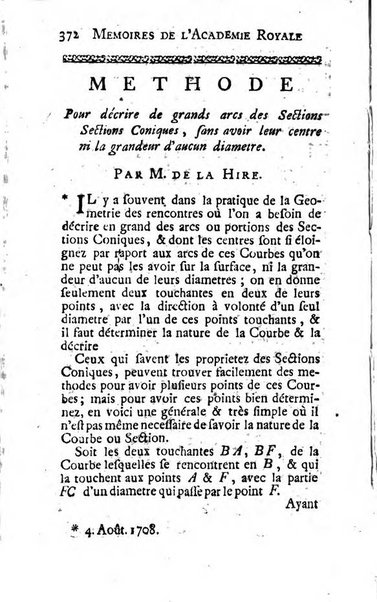 Histoire de l'Académie royale des sciences avec les Mémoires de mathematique & de physique, pour la même année, tires des registres de cette Académie.