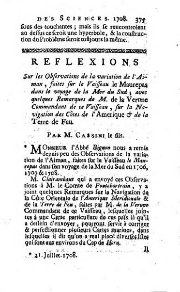 Histoire de l'Académie royale des sciences avec les Mémoires de mathematique & de physique, pour la même année, tires des registres de cette Académie.