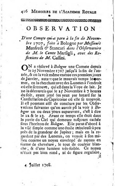 Histoire de l'Académie royale des sciences avec les Mémoires de mathematique & de physique, pour la même année, tires des registres de cette Académie.