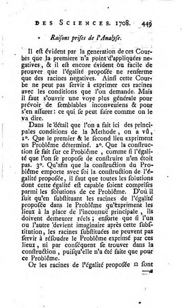 Histoire de l'Académie royale des sciences avec les Mémoires de mathematique & de physique, pour la même année, tires des registres de cette Académie.