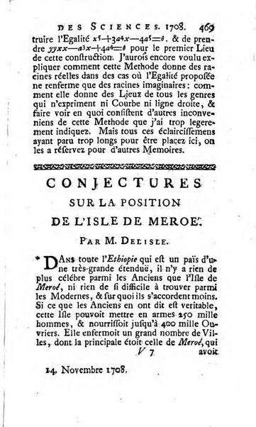 Histoire de l'Académie royale des sciences avec les Mémoires de mathematique & de physique, pour la même année, tires des registres de cette Académie.