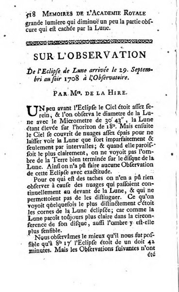 Histoire de l'Académie royale des sciences avec les Mémoires de mathematique & de physique, pour la même année, tires des registres de cette Académie.