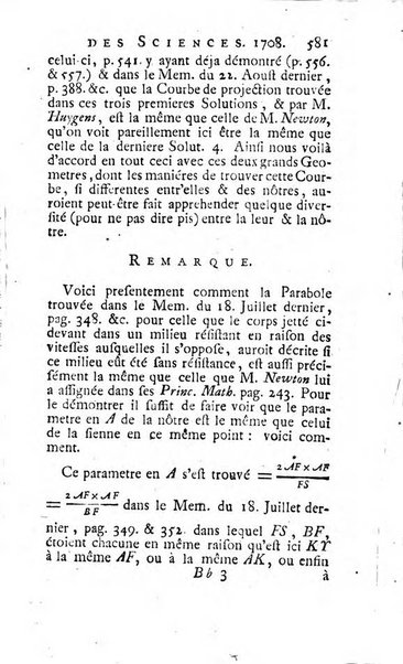 Histoire de l'Académie royale des sciences avec les Mémoires de mathematique & de physique, pour la même année, tires des registres de cette Académie.