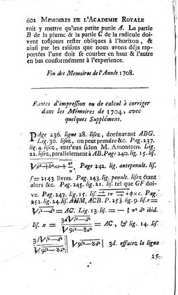 Histoire de l'Académie royale des sciences avec les Mémoires de mathematique & de physique, pour la même année, tires des registres de cette Académie.