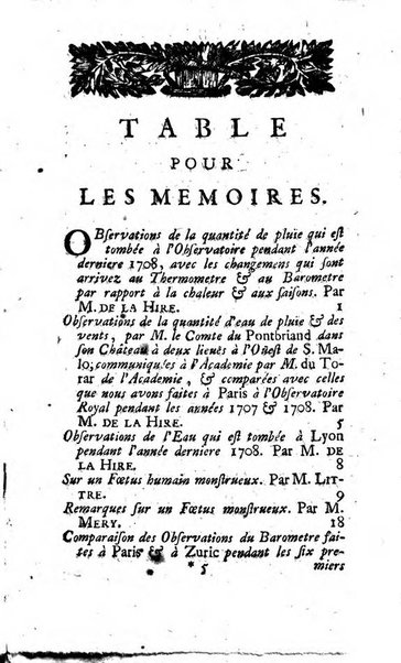 Histoire de l'Académie royale des sciences avec les Mémoires de mathematique & de physique, pour la même année, tires des registres de cette Académie.