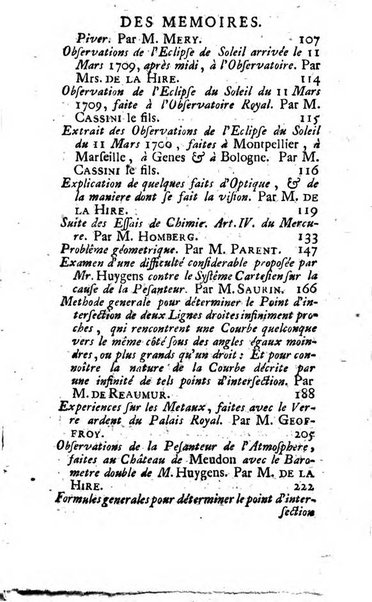 Histoire de l'Académie royale des sciences avec les Mémoires de mathematique & de physique, pour la même année, tires des registres de cette Académie.