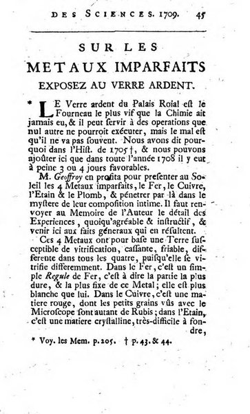 Histoire de l'Académie royale des sciences avec les Mémoires de mathematique & de physique, pour la même année, tires des registres de cette Académie.