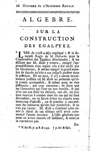 Histoire de l'Académie royale des sciences avec les Mémoires de mathematique & de physique, pour la même année, tires des registres de cette Académie.