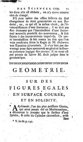 Histoire de l'Académie royale des sciences avec les Mémoires de mathematique & de physique, pour la même année, tires des registres de cette Académie.