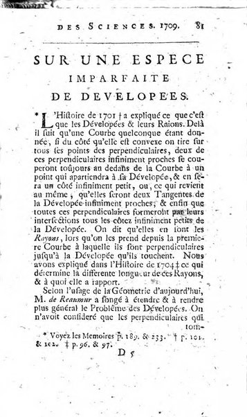 Histoire de l'Académie royale des sciences avec les Mémoires de mathematique & de physique, pour la même année, tires des registres de cette Académie.