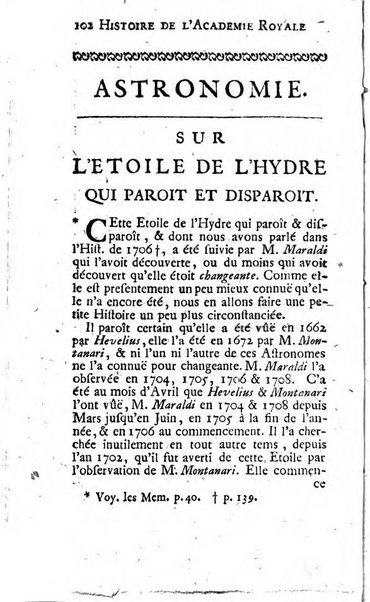 Histoire de l'Académie royale des sciences avec les Mémoires de mathematique & de physique, pour la même année, tires des registres de cette Académie.