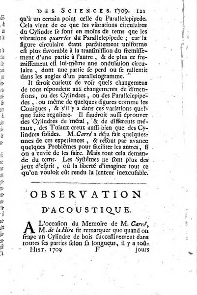 Histoire de l'Académie royale des sciences avec les Mémoires de mathematique & de physique, pour la même année, tires des registres de cette Académie.