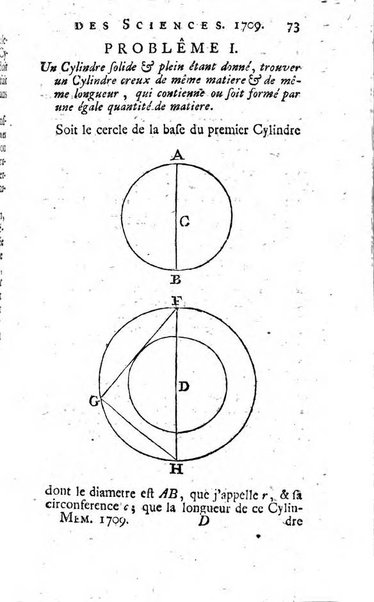 Histoire de l'Académie royale des sciences avec les Mémoires de mathematique & de physique, pour la même année, tires des registres de cette Académie.