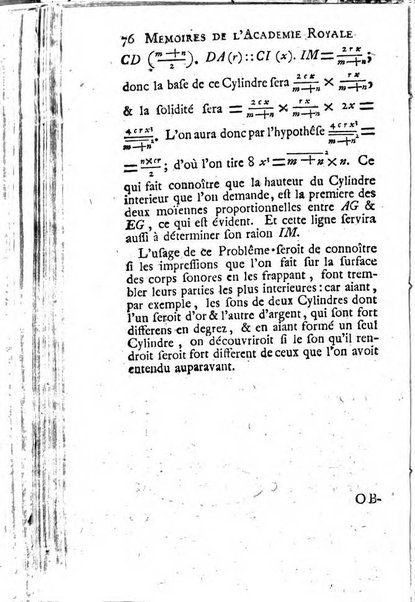 Histoire de l'Académie royale des sciences avec les Mémoires de mathematique & de physique, pour la même année, tires des registres de cette Académie.