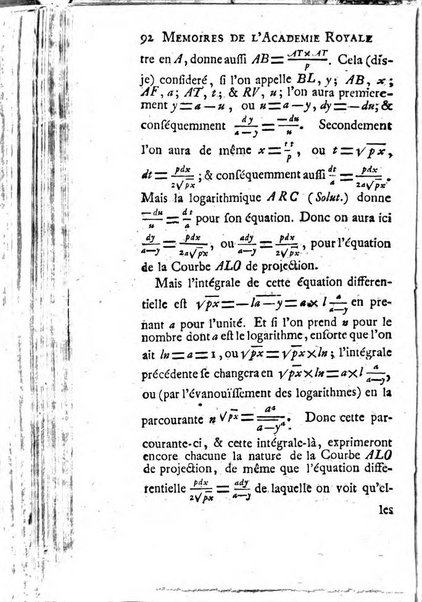 Histoire de l'Académie royale des sciences avec les Mémoires de mathematique & de physique, pour la même année, tires des registres de cette Académie.