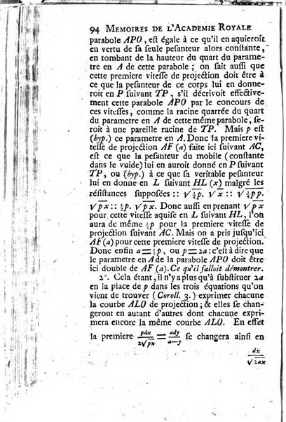 Histoire de l'Académie royale des sciences avec les Mémoires de mathematique & de physique, pour la même année, tires des registres de cette Académie.