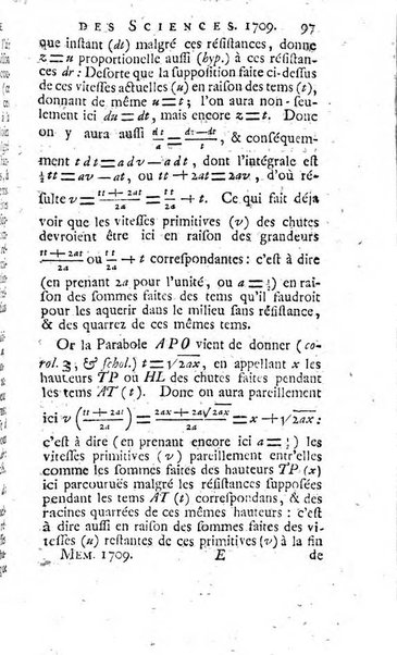 Histoire de l'Académie royale des sciences avec les Mémoires de mathematique & de physique, pour la même année, tires des registres de cette Académie.