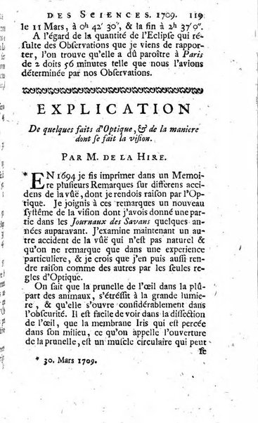 Histoire de l'Académie royale des sciences avec les Mémoires de mathematique & de physique, pour la même année, tires des registres de cette Académie.