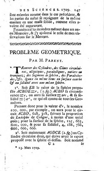 Histoire de l'Académie royale des sciences avec les Mémoires de mathematique & de physique, pour la même année, tires des registres de cette Académie.