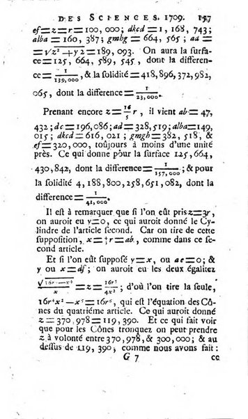 Histoire de l'Académie royale des sciences avec les Mémoires de mathematique & de physique, pour la même année, tires des registres de cette Académie.