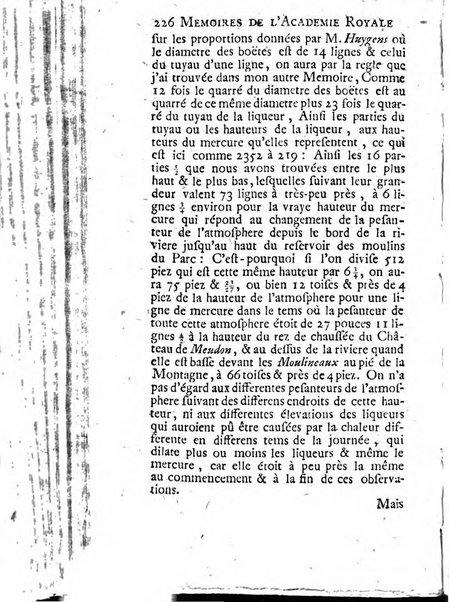 Histoire de l'Académie royale des sciences avec les Mémoires de mathematique & de physique, pour la même année, tires des registres de cette Académie.