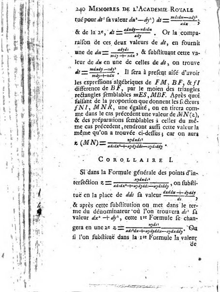 Histoire de l'Académie royale des sciences avec les Mémoires de mathematique & de physique, pour la même année, tires des registres de cette Académie.