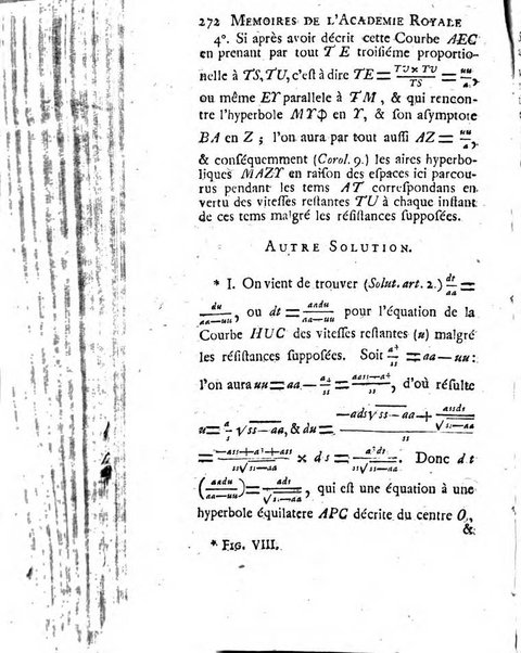 Histoire de l'Académie royale des sciences avec les Mémoires de mathematique & de physique, pour la même année, tires des registres de cette Académie.