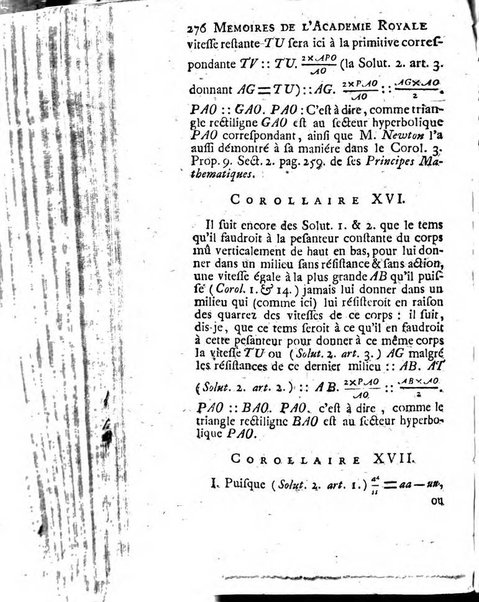 Histoire de l'Académie royale des sciences avec les Mémoires de mathematique & de physique, pour la même année, tires des registres de cette Académie.