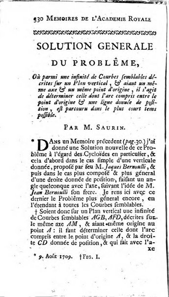 Histoire de l'Académie royale des sciences avec les Mémoires de mathematique & de physique, pour la même année, tires des registres de cette Académie.