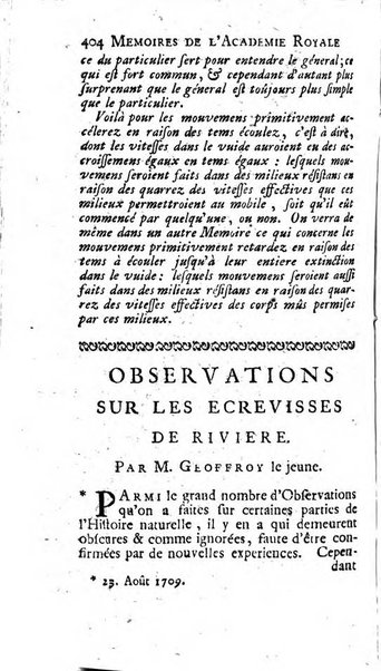 Histoire de l'Académie royale des sciences avec les Mémoires de mathematique & de physique, pour la même année, tires des registres de cette Académie.