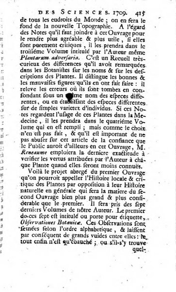 Histoire de l'Académie royale des sciences avec les Mémoires de mathematique & de physique, pour la même année, tires des registres de cette Académie.