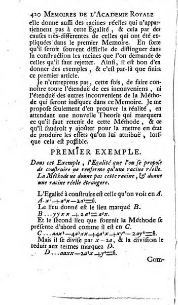 Histoire de l'Académie royale des sciences avec les Mémoires de mathematique & de physique, pour la même année, tires des registres de cette Académie.