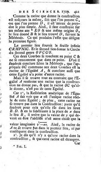 Histoire de l'Académie royale des sciences avec les Mémoires de mathematique & de physique, pour la même année, tires des registres de cette Académie.