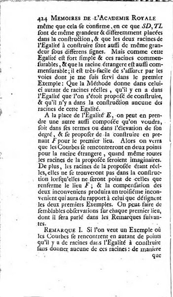 Histoire de l'Académie royale des sciences avec les Mémoires de mathematique & de physique, pour la même année, tires des registres de cette Académie.